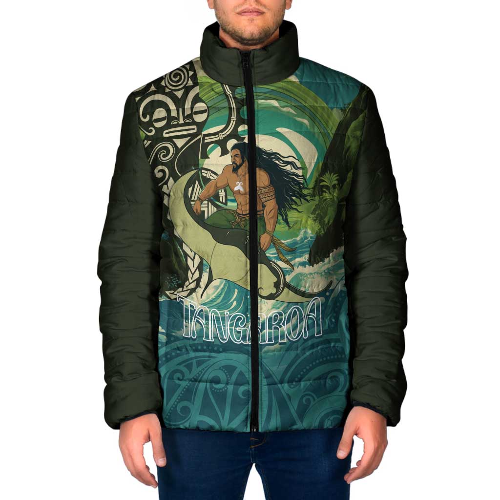 Aotearoa Tangaroa Atua Padded Jacket New Zealand God Of The Ocean - Aussie Hoodie