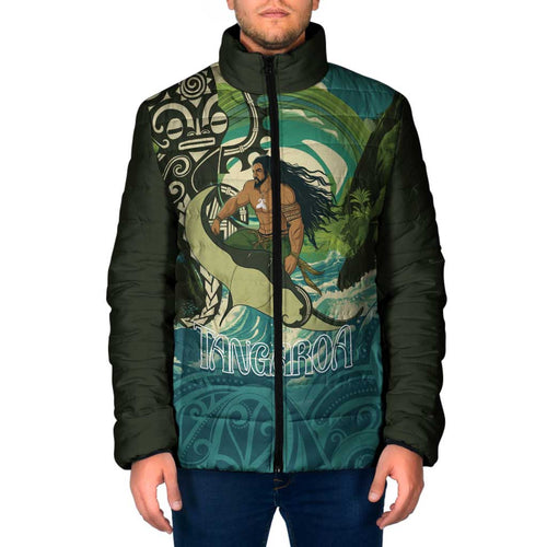 Aotearoa Tangaroa Atua Padded Jacket New Zealand God Of The Ocean - Aussie Hoodie