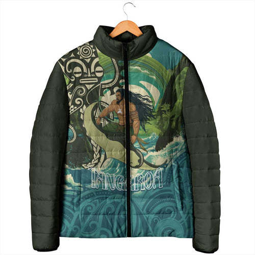 Aotearoa Tangaroa Atua Padded Jacket New Zealand God Of The Ocean - Aussie Hoodie