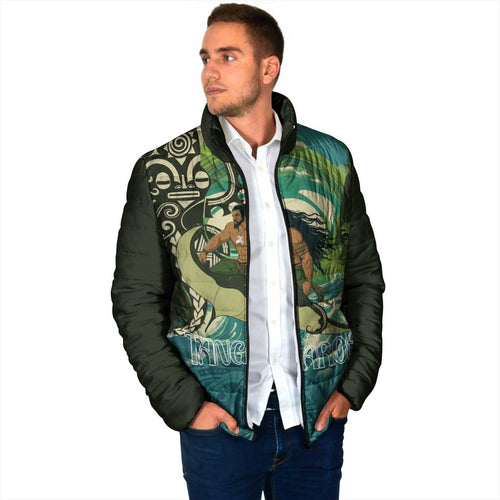 Aotearoa Tangaroa Atua Padded Jacket New Zealand God Of The Ocean - Aussie Hoodie