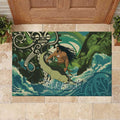 Aotearoa Tangaroa Atua Rubber Doormat New Zealand God Of The Ocean