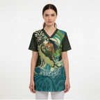 Aotearoa Tangaroa Atua Scrub Top New Zealand God Of The Ocean - Aussie Hoodie