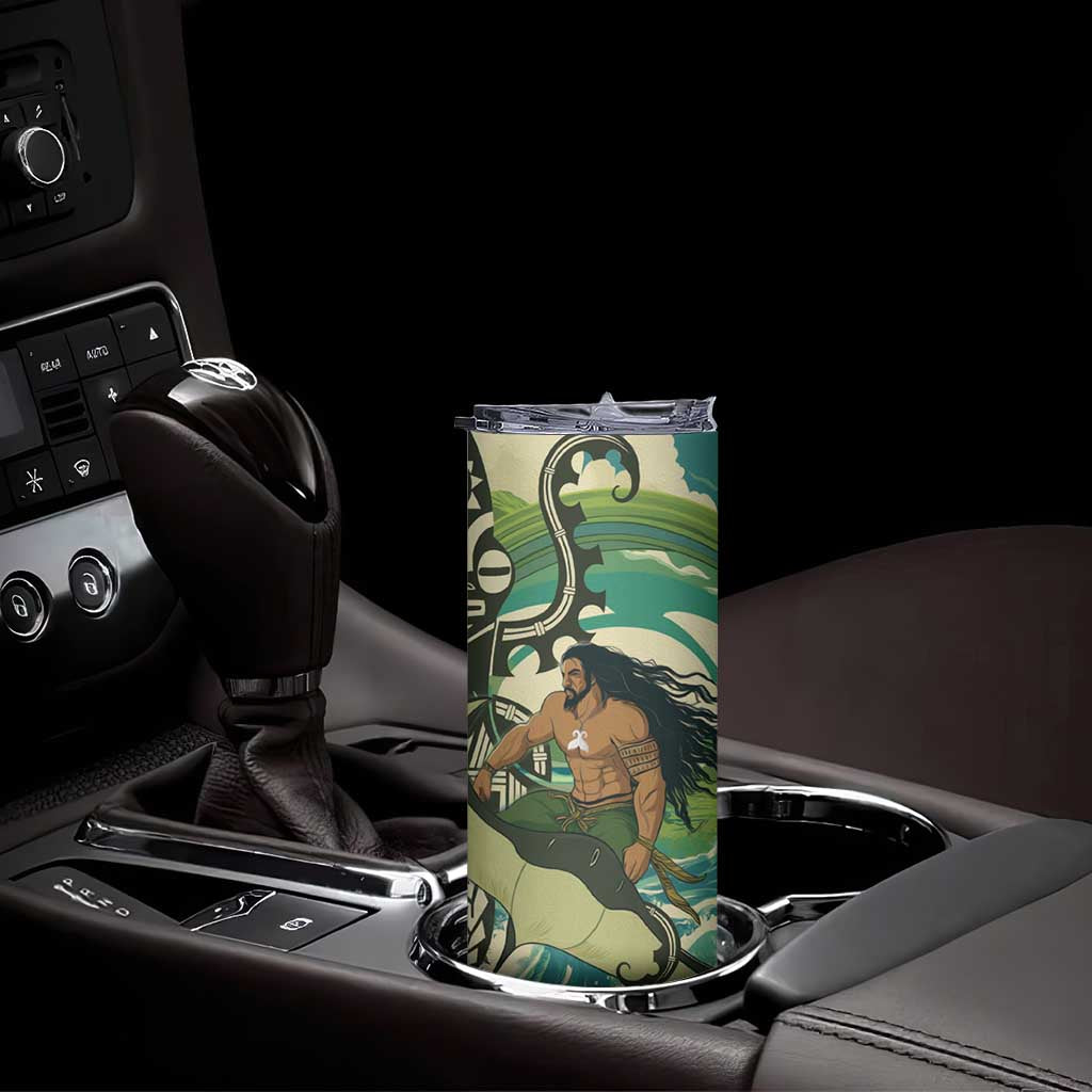 Aotearoa Tangaroa Atua Skinny Tumbler New Zealand God Of The Ocean