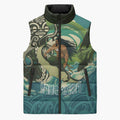 Aotearoa Tangaroa Atua Sleeveless Puffer Jacket New Zealand God Of The Ocean - Aussie Hoodie