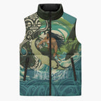 Aotearoa Tangaroa Atua Sleeveless Puffer Jacket New Zealand God Of The Ocean - Aussie Hoodie