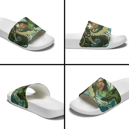 Aotearoa Tangaroa Atua Slide Sandals New Zealand God Of The Ocean - Aussie Hoodie