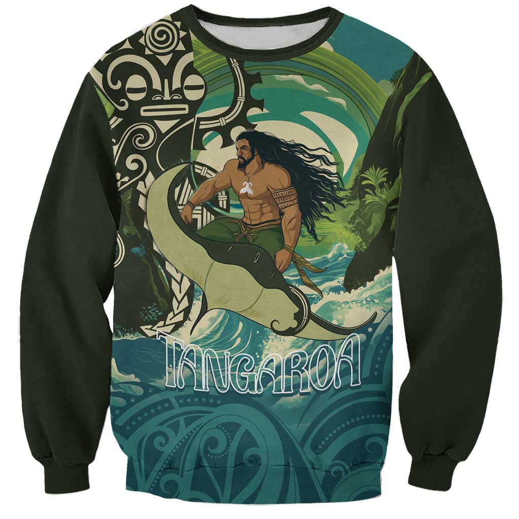 Aotearoa Tangaroa Atua Sweatshirt New Zealand God Of The Ocean