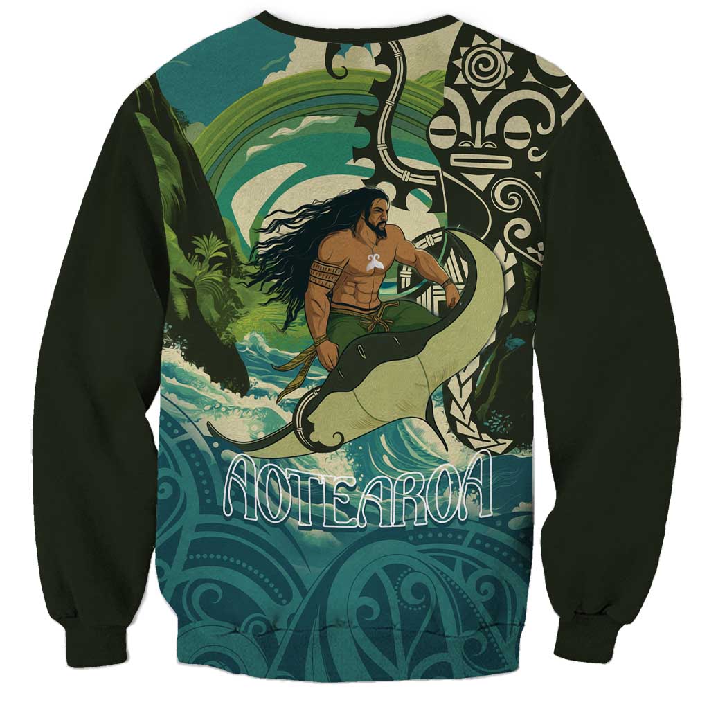 Aotearoa Tangaroa Atua Sweatshirt New Zealand God Of The Ocean