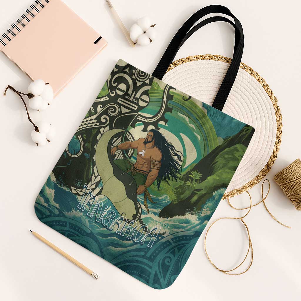 Aotearoa Tangaroa Atua Tote Bag New Zealand God Of The Ocean - Aussie Hoodie