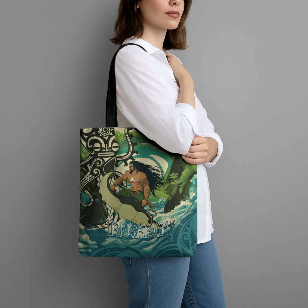 Aotearoa Tangaroa Atua Tote Bag New Zealand God Of The Ocean - Aussie Hoodie