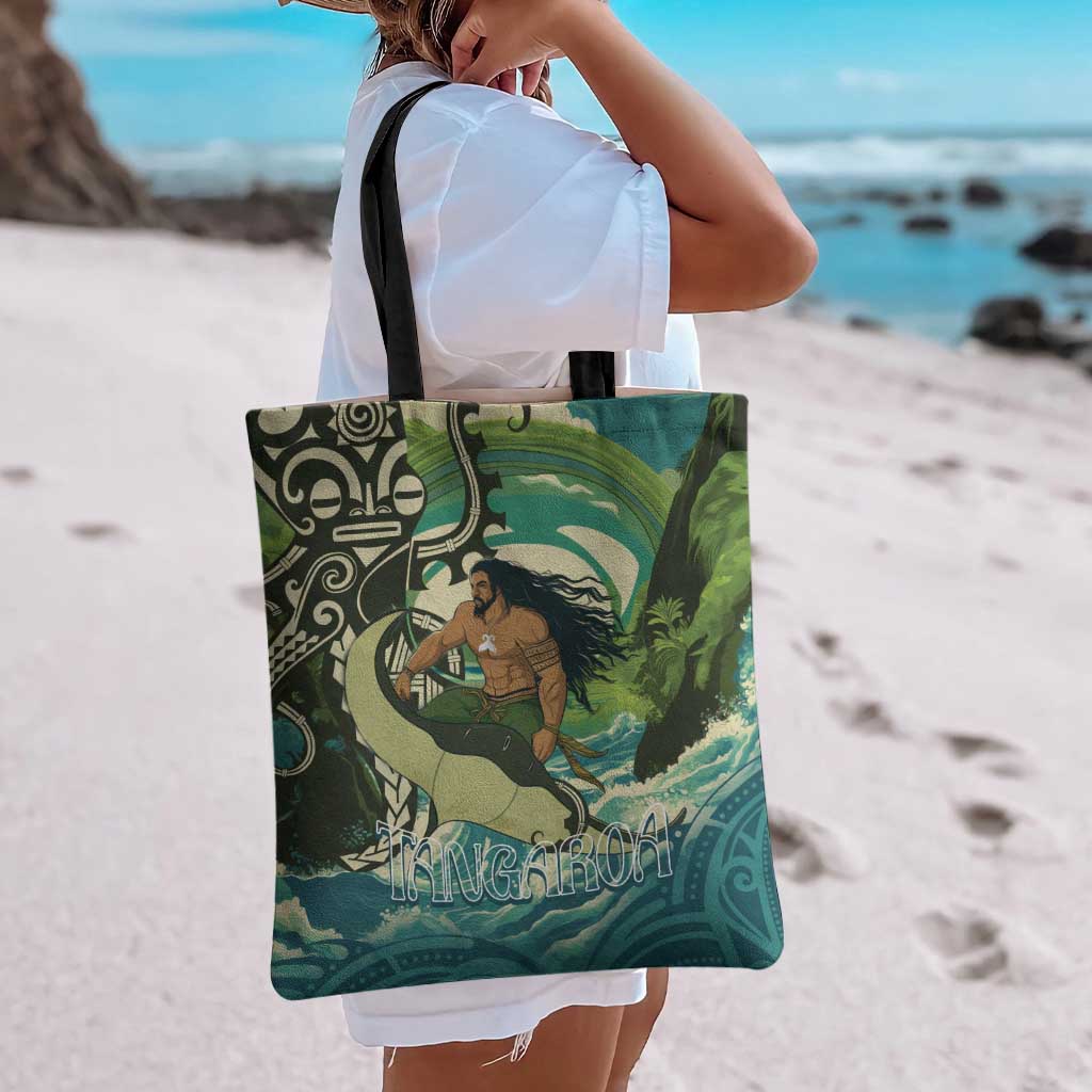 Aotearoa Tangaroa Atua Tote Bag New Zealand God Of The Ocean - Aussie Hoodie