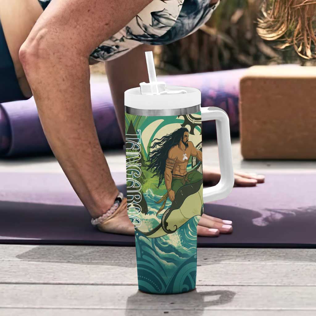 Aotearoa Tangaroa Atua Tumbler With Handle New Zealand God Of The Ocean
