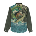 Aotearoa Tangaroa Atua Women Casual Shirt New Zealand God Of The Ocean