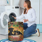Personalised Panthers Rugby ANZAC Day Laundry Basket Last Post Poppy We Will Remember Them