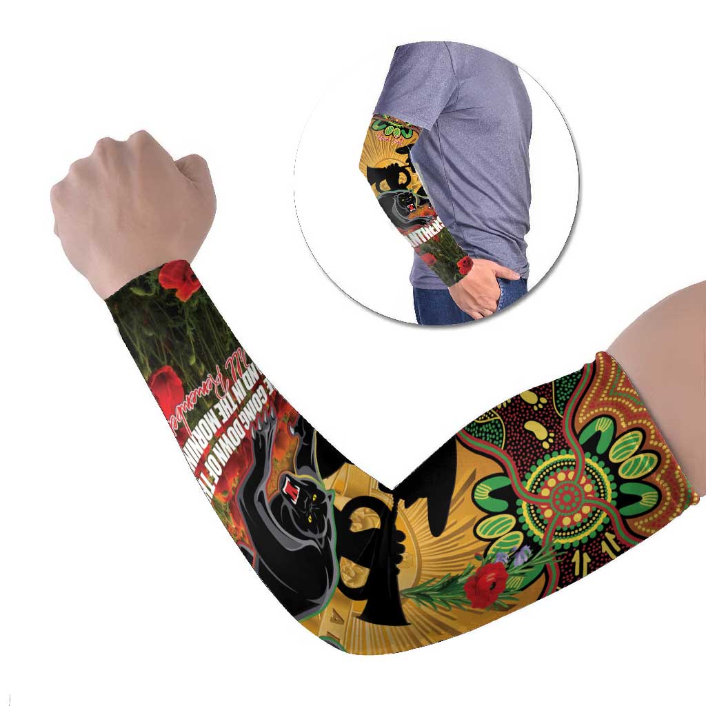 Personalised Panthers Rugby ANZAC Day Arm Sleeves Last Post Poppy We Will Remember Them