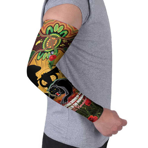 Personalised Panthers Rugby ANZAC Day Arm Sleeves Last Post Poppy We Will Remember Them