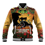 Personalised Panthers Rugby ANZAC Day Baseball Jacket Last Post Poppy We Will Remember Them