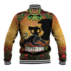 Personalised Panthers Rugby ANZAC Day Baseball Jacket Last Post Poppy We Will Remember Them