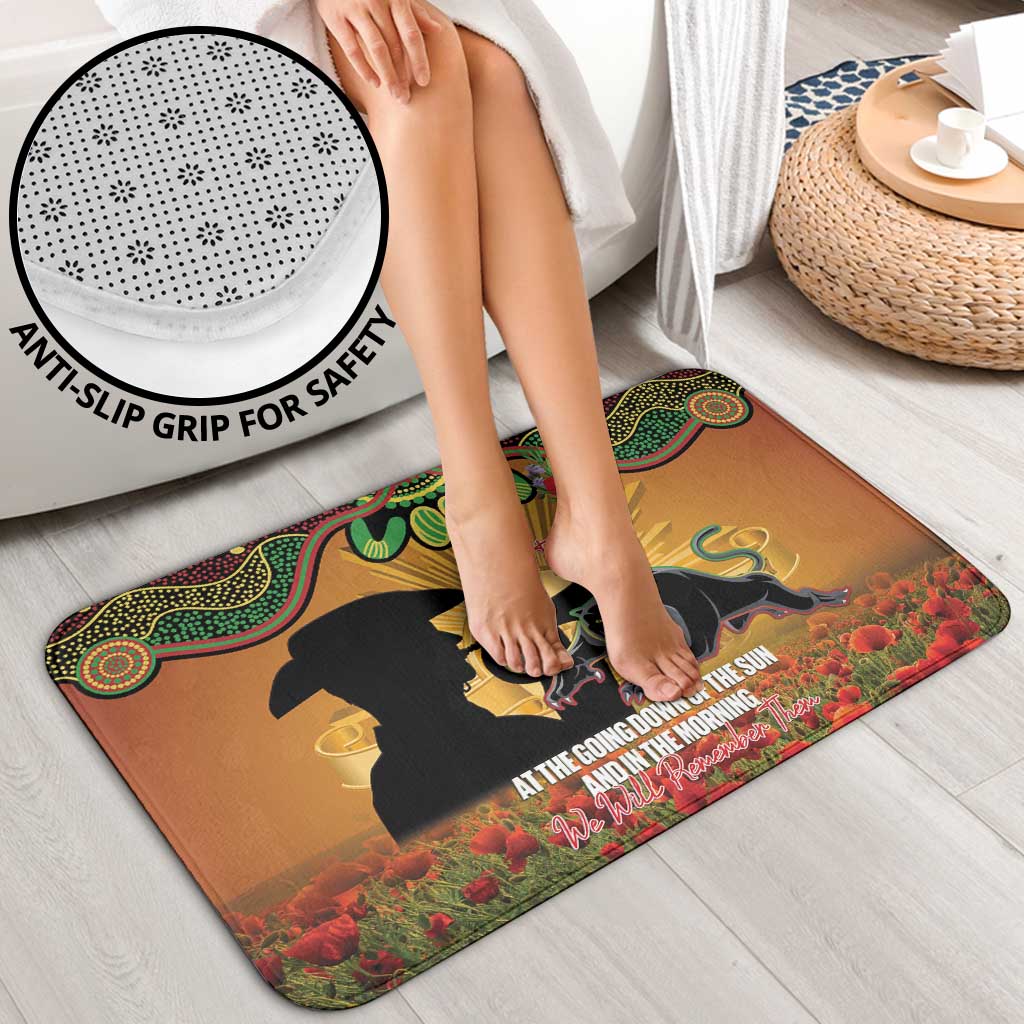 Personalised Panthers Rugby ANZAC Day Bathroom Set Last Post Poppy We Will Remember Them
