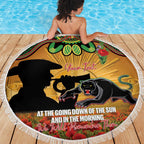 Personalised Panthers Rugby ANZAC Day Beach Blanket Last Post Poppy We Will Remember Them