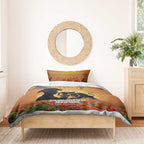 Personalised Panthers Rugby ANZAC Day Bedding Set Last Post Poppy We Will Remember Them