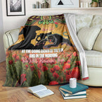 Personalised Panthers Rugby ANZAC Day Blanket Last Post Poppy We Will Remember Them