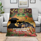 Personalised Panthers Rugby ANZAC Day Blanket Last Post Poppy We Will Remember Them