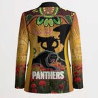 Personalised Panthers Rugby ANZAC Day Blazer Last Post Poppy We Will Remember Them