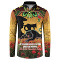 Personalised Panthers Rugby ANZAC Day Button Sweatshirt Last Post Poppy We Will Remember Them