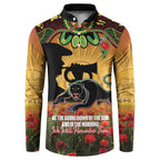 Personalised Panthers Rugby ANZAC Day Button Sweatshirt Last Post Poppy We Will Remember Them