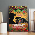 Personalised Panthers Rugby ANZAC Day Canvas Wall Art Last Post Poppy We Will Remember Them