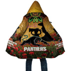 Personalised Panthers Rugby ANZAC Day Cloak Last Post Poppy We Will Remember Them