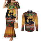 Personalised Panthers Rugby ANZAC Day Couples Matching Mermaid Dress and Long Sleeve Button Shirt Last Post Poppy We Will Remember Them
