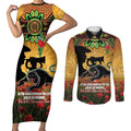 Personalised Panthers Rugby ANZAC Day Couples Matching Short Sleeve Bodycon Dress and Long Sleeve Button Shirt Last Post Poppy We Will Remember Them