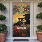 Personalised Panthers Rugby ANZAC Day Door Cover Last Post Poppy We Will Remember Them