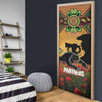 Personalised Panthers Rugby ANZAC Day Door Cover Last Post Poppy We Will Remember Them