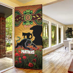 Personalised Panthers Rugby ANZAC Day Door Cover Last Post Poppy We Will Remember Them