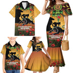 Personalised Panthers Rugby ANZAC Day Family Matching Mermaid Dress and Hawaiian Shirt Last Post Poppy We Will Remember Them