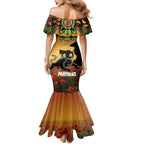 Personalised Panthers Rugby ANZAC Day Family Matching Mermaid Dress and Hawaiian Shirt Last Post Poppy We Will Remember Them
