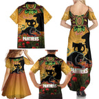 Personalised Panthers Rugby ANZAC Day Family Matching Summer Maxi Dress and Hawaiian Shirt Last Post Poppy We Will Remember Them