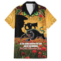 Personalised Panthers Rugby ANZAC Day Family Matching Summer Maxi Dress and Hawaiian Shirt Last Post Poppy We Will Remember Them