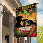 Personalised Panthers Rugby ANZAC Day Garden Flag Last Post Poppy We Will Remember Them