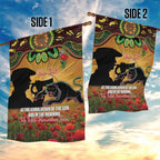 Personalised Panthers Rugby ANZAC Day Garden Flag Last Post Poppy We Will Remember Them