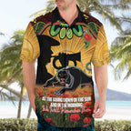 Personalised Panthers Rugby ANZAC Day Hawaiian Shirt Last Post Poppy We Will Remember Them
