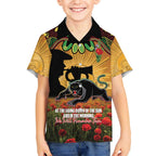 Personalised Panthers Rugby ANZAC Day Hawaiian Shirt Last Post Poppy We Will Remember Them