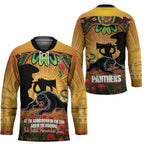 Personalised Panthers Rugby ANZAC Day Hockey Jersey Last Post Poppy We Will Remember Them