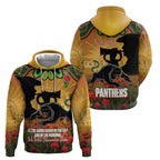 Personalised Panthers Rugby ANZAC Day Hoodie Last Post Poppy We Will Remember Them