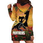 Personalised Panthers Rugby ANZAC Day Hoodie Dress Last Post Poppy We Will Remember Them