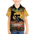 Personalised Panthers Rugby ANZAC Day Kid Hawaiian Shirt Last Post Poppy We Will Remember Them