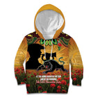 Personalised Panthers Rugby ANZAC Day Kid Hoodie Last Post Poppy We Will Remember Them
